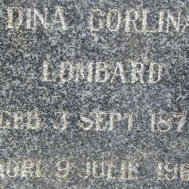 LOMBARD Sarel Johannes 1873-1945 &amp; Dina Corlina 1872-1962