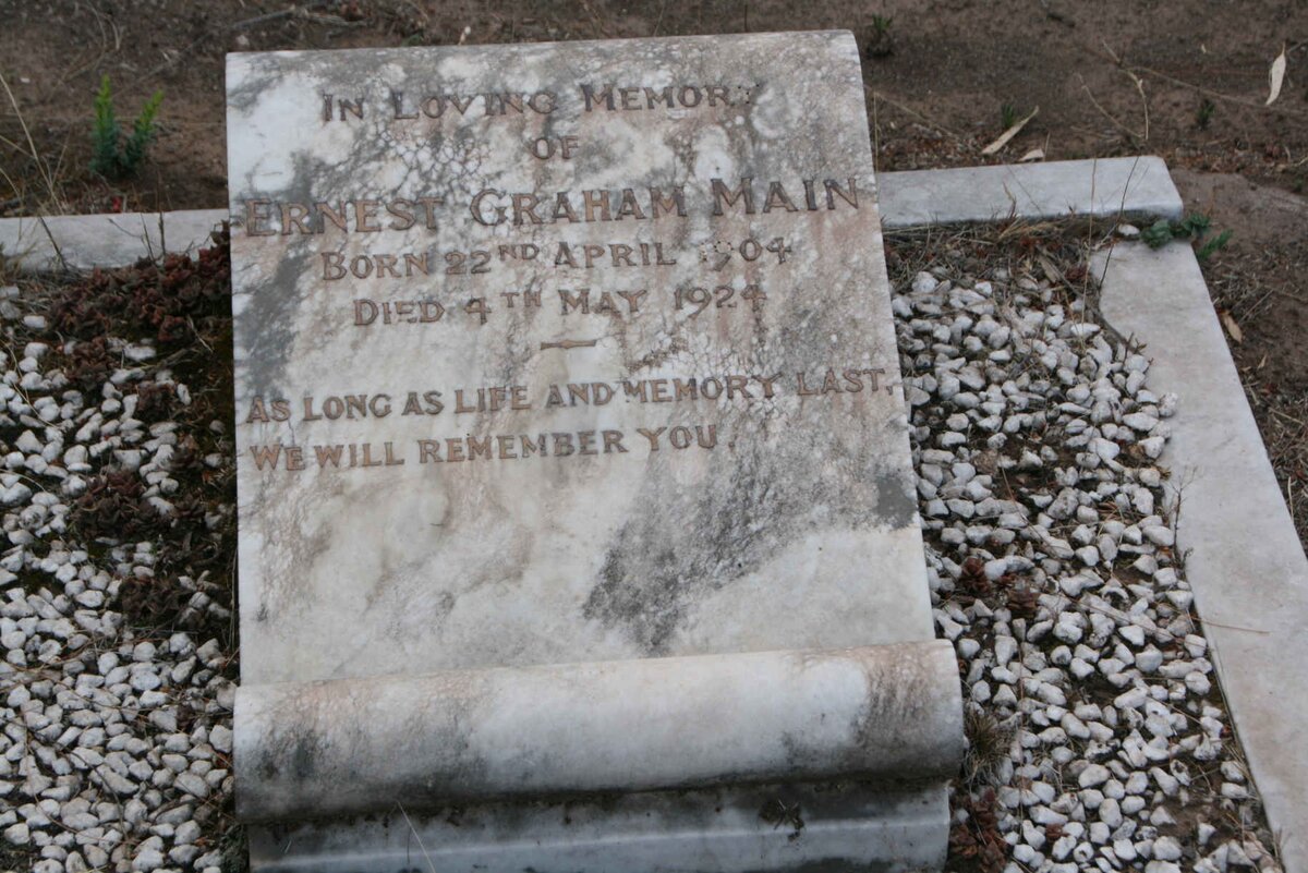 MAIN Ernest Graham 1904-1924