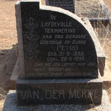 MERWE Petro, van der 1953-1959