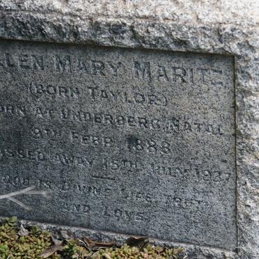 MARITZ Ellen Mary nee TAYLOR 1888-1937