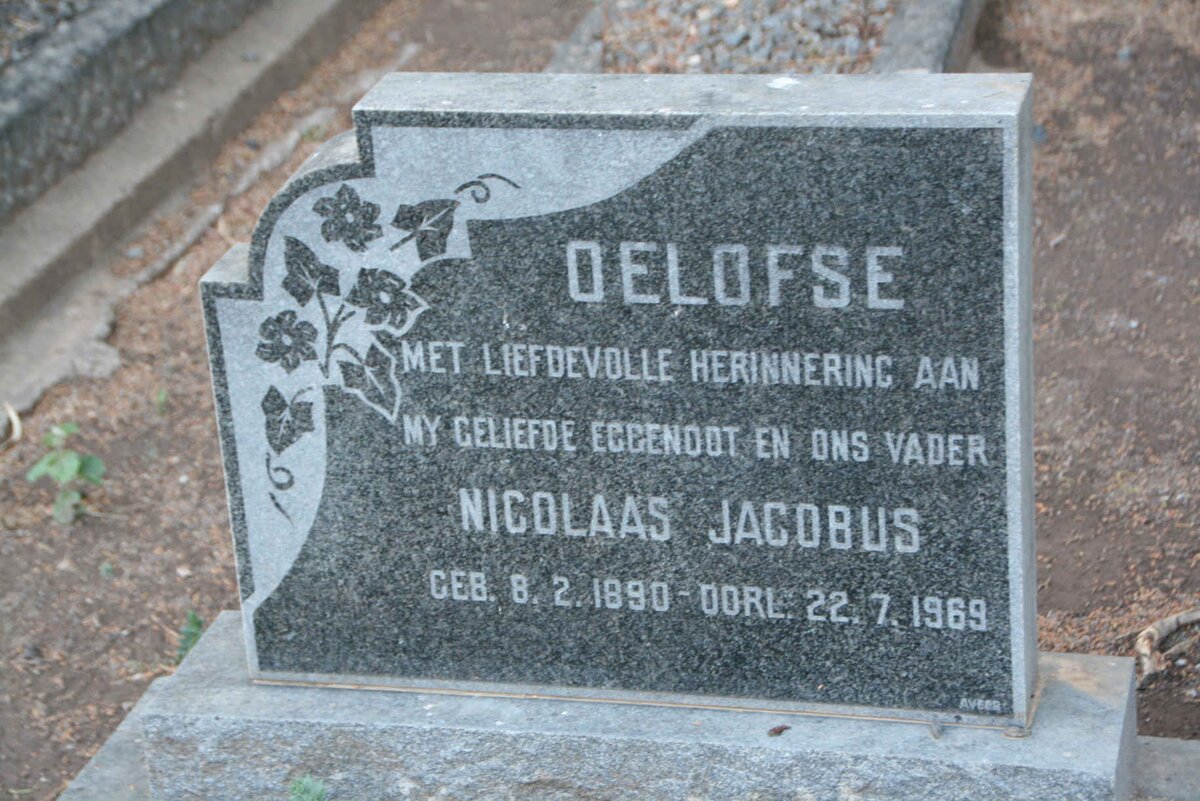 OELOFSE Nicolaas Jacobus 1890-1969
