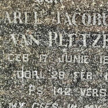 PLETZEN Carel Jacobus, van 1887-1962