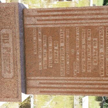 PREEZ Pieter Engelbertus, du 1861-1946 &amp; Susanna Carolina 1864-1941