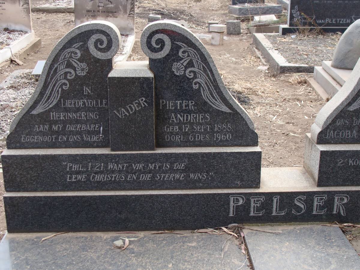 PELSER Pieter Andries 1885-1960