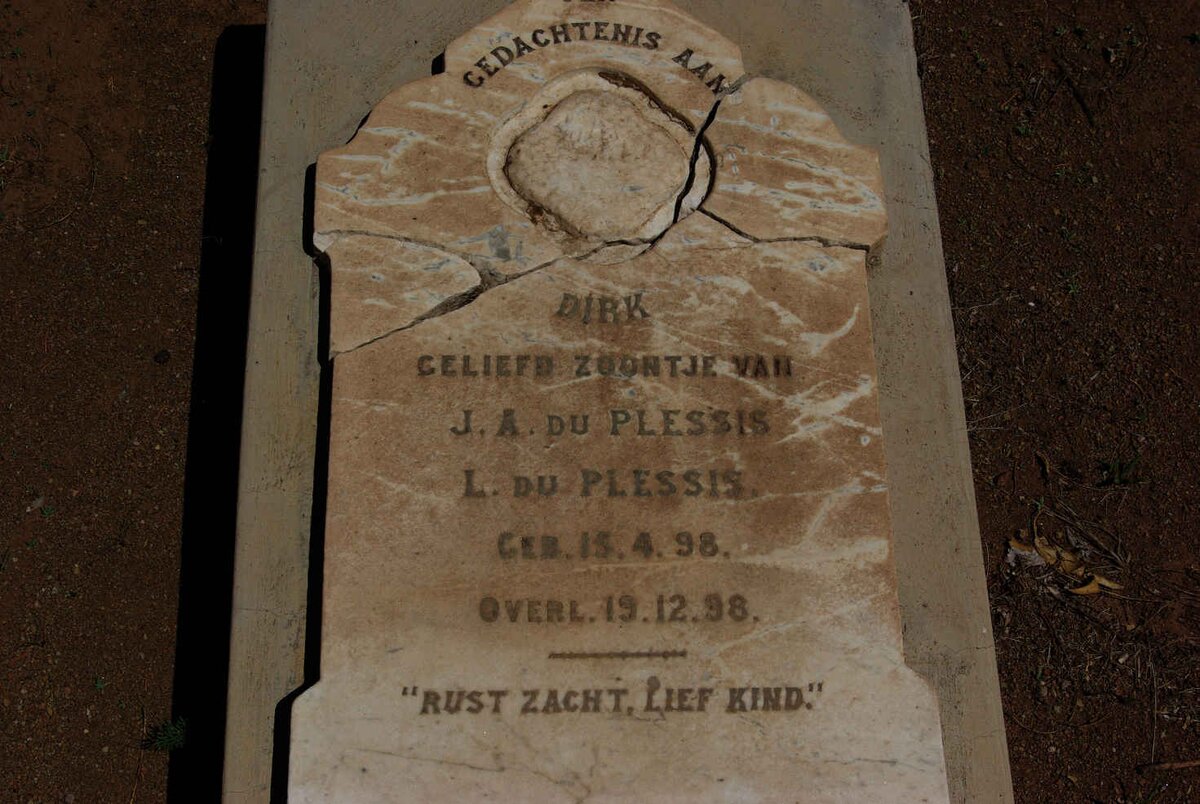 PLESSIS Dirk, du 1898-1898