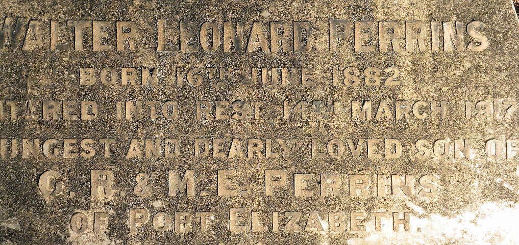 PERRINS Walter Leonard 1882-1917