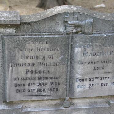 POCOCK Thomas Willmer 1846-1929 :: POCOCK Madeleine 1885-1958