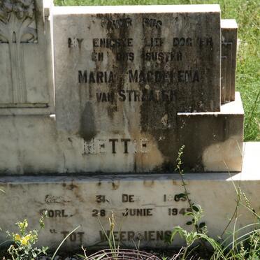 STRAATEN Maria Magdalena, van 1905-1945
