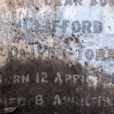 TORR Clifford Oliver 1920-1937