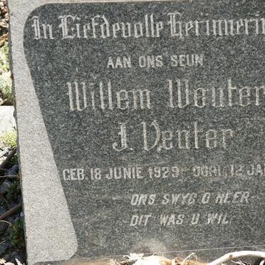 VENTER Willem Wouter J. 1929-1940