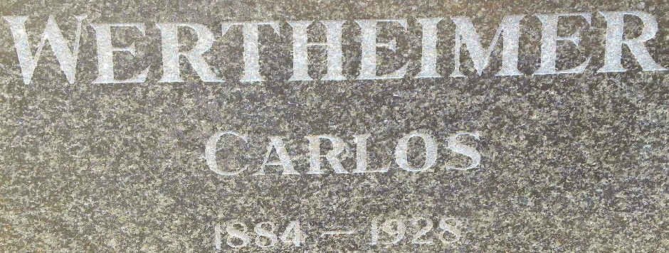 WERTHEIMER Carlos 1884-1928