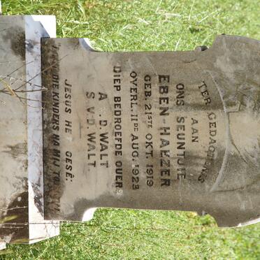 WALT Eben Haezer, v.d. 1919-1923