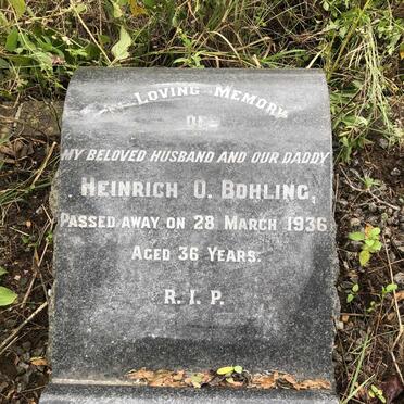 BOHLING Heinrich O. -1936