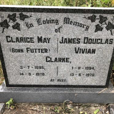 CLARKE James Douglas Vivian 1894-1976 &amp; Clarice May FUTTER 1895-1970