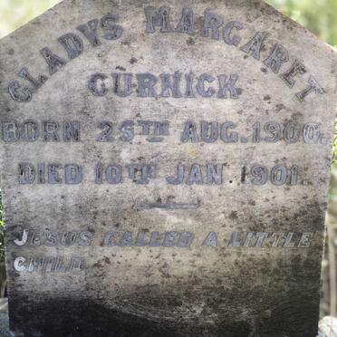 CURNICK Gladys Margaret 1900-1901