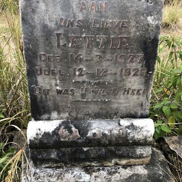 CALITZ Lettie 1927-1929