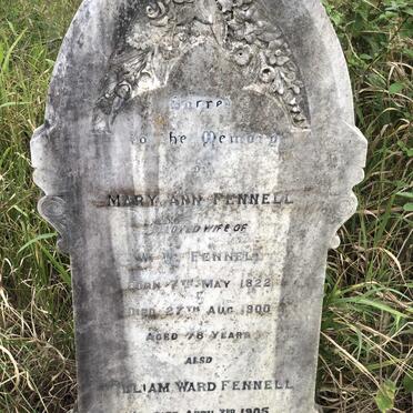 FENNELL William Ward -1905 &amp; Mary Ann 1822-1900