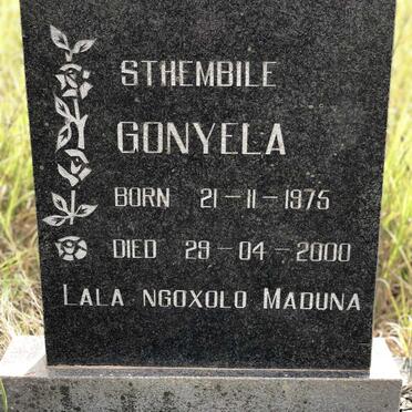 GONYELA Sthembile 1975-2000