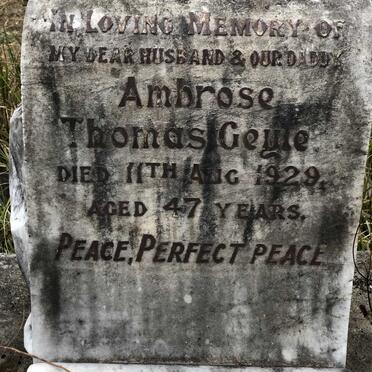 GEYLE Ambrose Thomas -1929