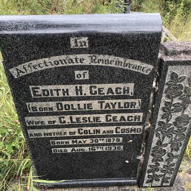 GEACH Edith H. nee TAYLOR 1878-1938