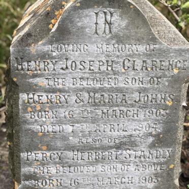 JOHNS Henry Joseph Clarence 1903-1904 :: JOHNS Percy Herbert Standly 1903-1904