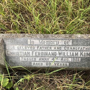 KUMM Christian Ferdinand William -1961