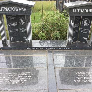 LUTHANGWANA Silulami Llwellyn 19??-20?? &amp; Constance Nobandla 1932-2013