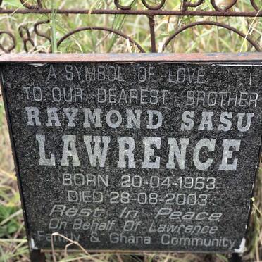 LAWRENCE Raymond Sasu 1963-2003