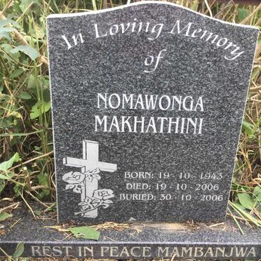 MAKHATHINI Nomawonga 1943-2006