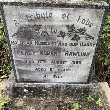 RAWLINS Percy Robert -1958