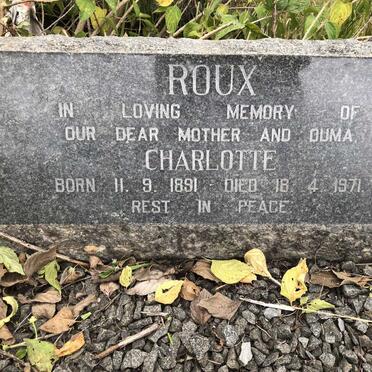 ROUX Charlotte 1891-1971