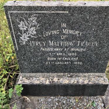 TRACEY Percy Matthew 1886-1956
