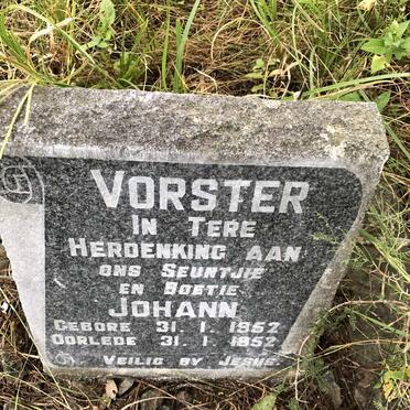VORSTER Johann 1952-1952