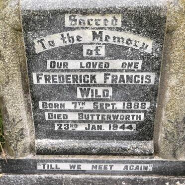 WILD Frederick Francis 1888-1944