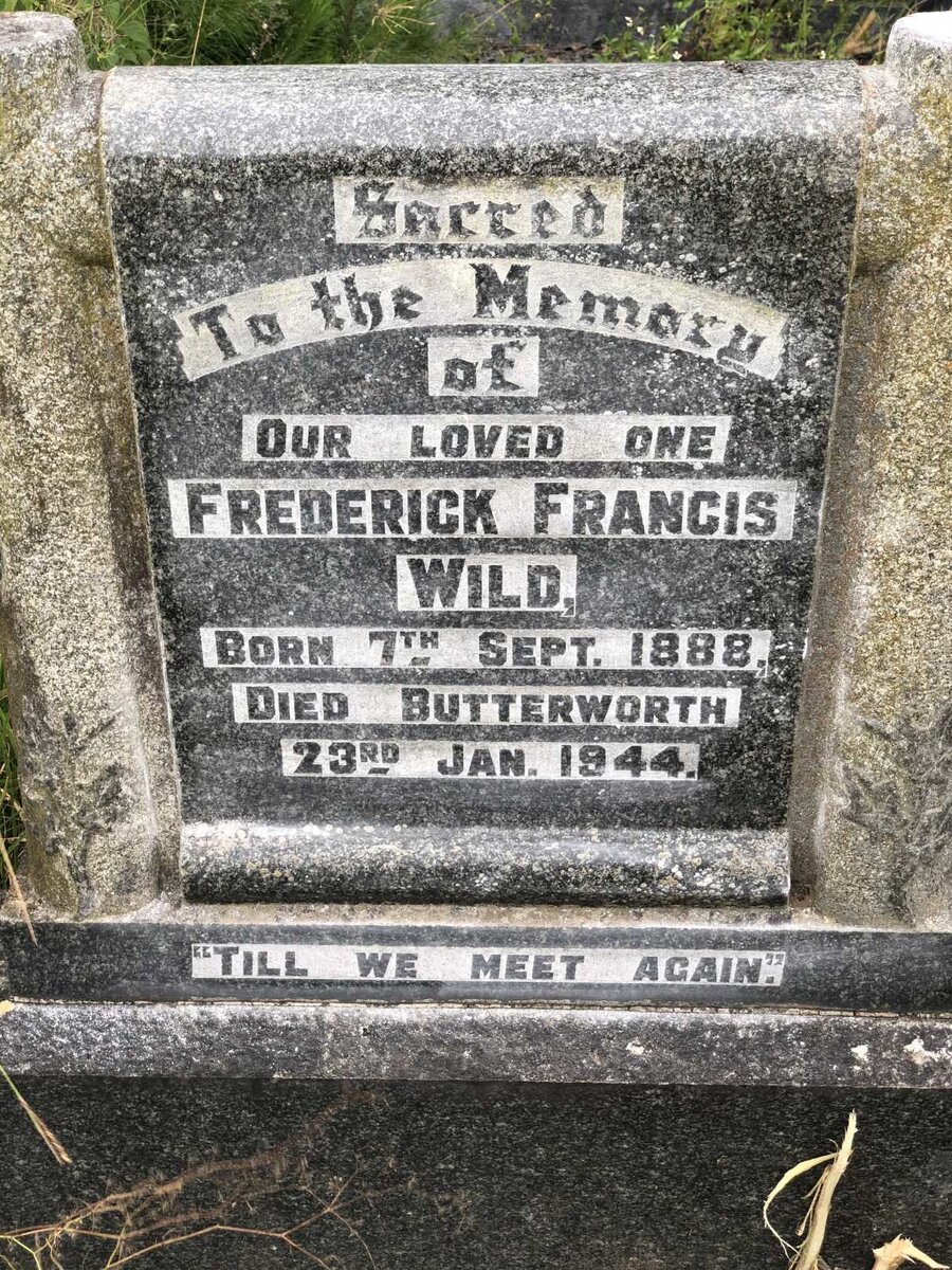 WILD Frederick Francis 1888-1944