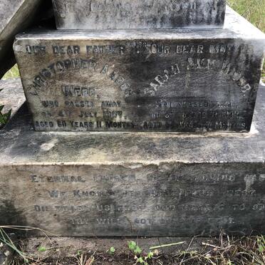 WEBB Christopher Aaron -1907 &amp; Sarah Ann -1902