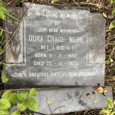 WEBB Dora Grace nee BOOTH 1890-1975