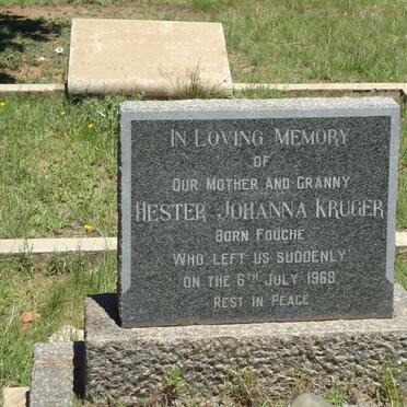 KRUGER Hester Johanna nee FOUCHE -1968