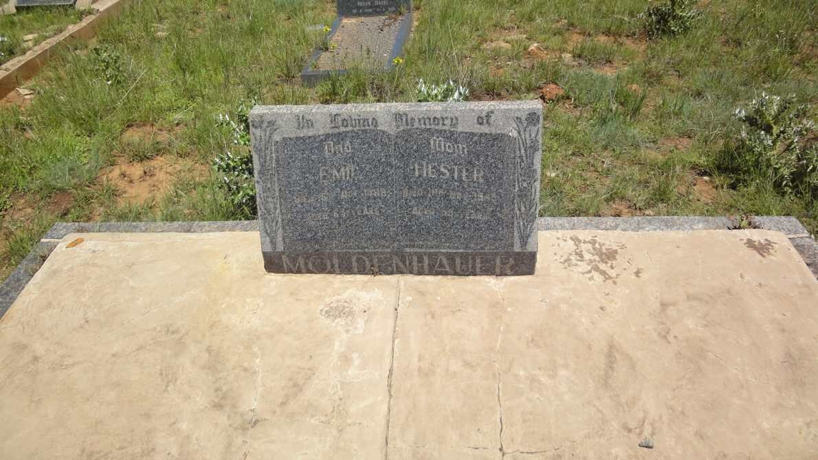 MOLDENHAUER Emil &amp; Hester