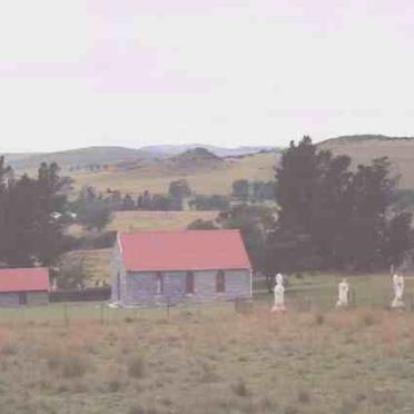 1. The Thomas River Church with the Hobbs graves at one side of the church