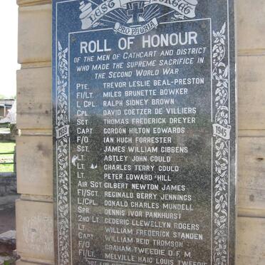4. Roll of honour - Second World War 1939-1945
