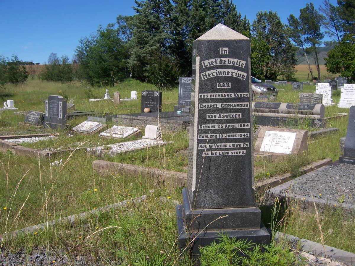 ASWEGEN Charel Gerhardus, van 1894-1949 &amp; Catharina Cornelia PRETORIUS 1888-1941