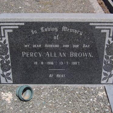 BROWN Percy Allan 1916-1967