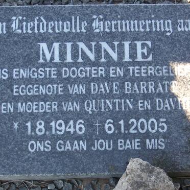 BARRATT Minnie 1946-2005