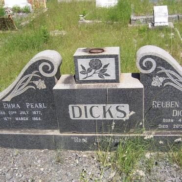 DICKS Reuben John 1872-1927 &amp; Emma Pearl 1877-1964
