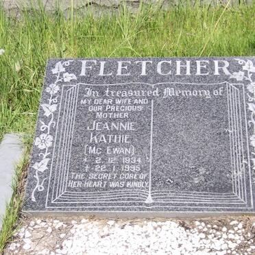 FLETCHER Jeannie Kathie nee McEWAN 1934-1995