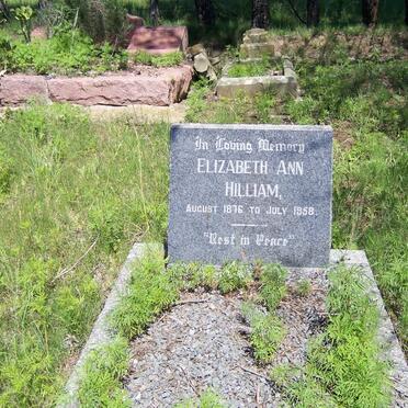 HILLIAM Elizabeth Ann 1876-1958