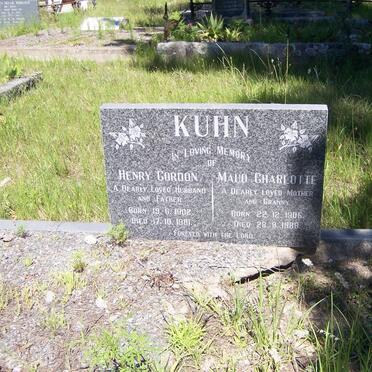 KUHN Henry Gordon 1902-1981 &amp; Maud Charlotte 1905-1988