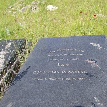 RENSBURG  H.P.J.J., van 1902-1977