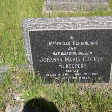 SCHEEPERS Johanna Maria Cecilia nee ELS 189?-1973
